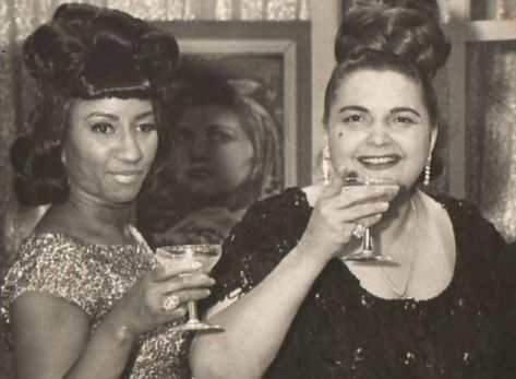 Myrta and Celia Cruz.
